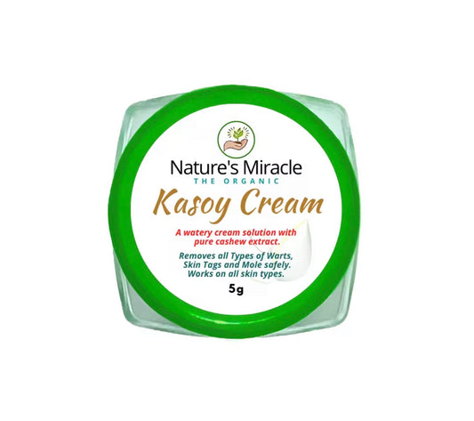 Kasoy Cream Organic Safe & Effective Remover of Warts Mole Skintags Syringoma by Nature Miracle 5g