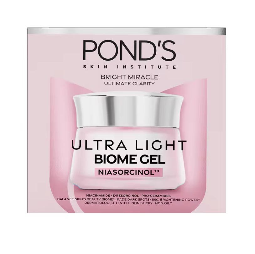 Pond’s Bright Miracle Ultra Light Gel Niasorcinol  Biome Science | 50g