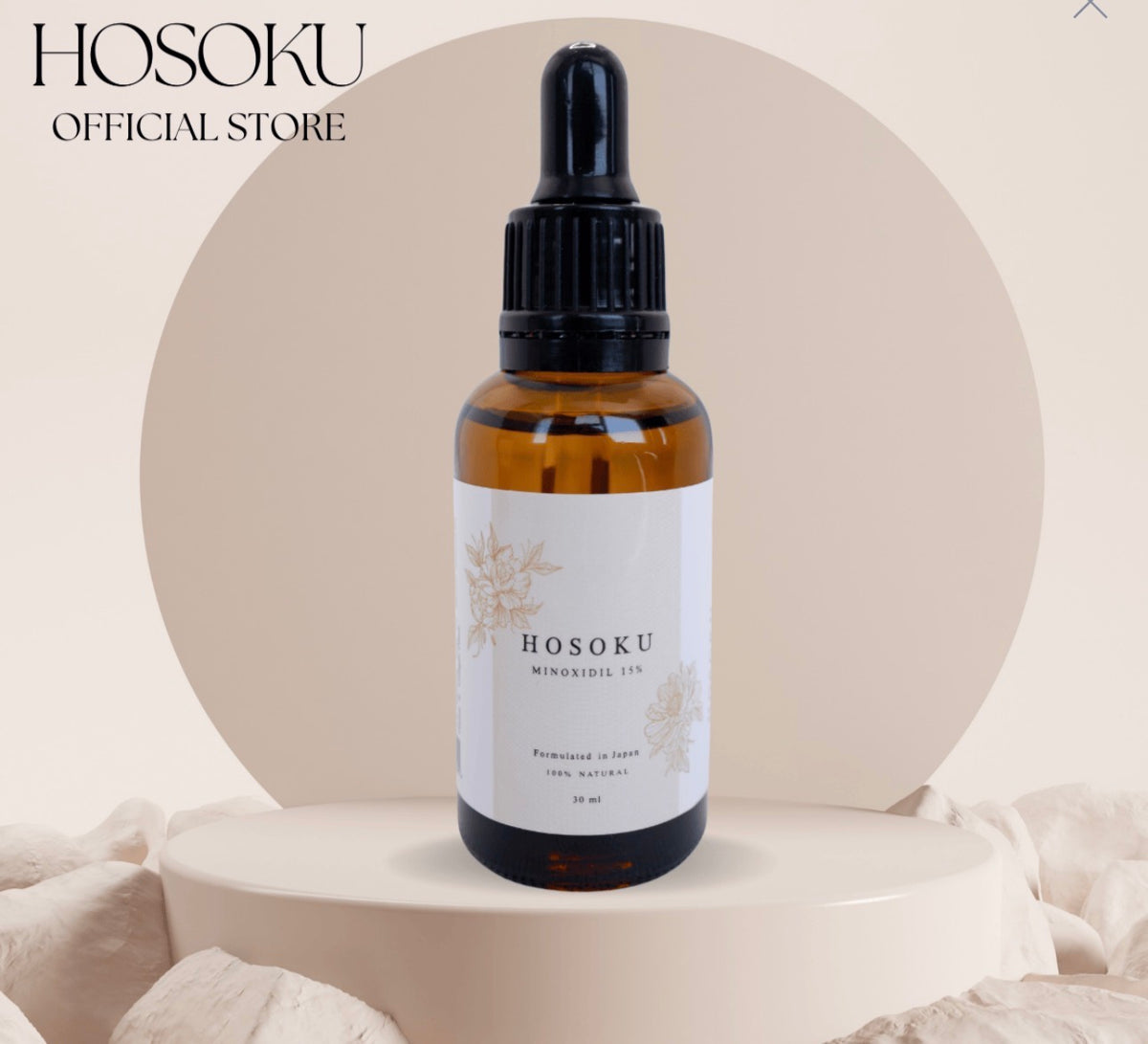 HOSOKU Minoxidil 15% – 30ml