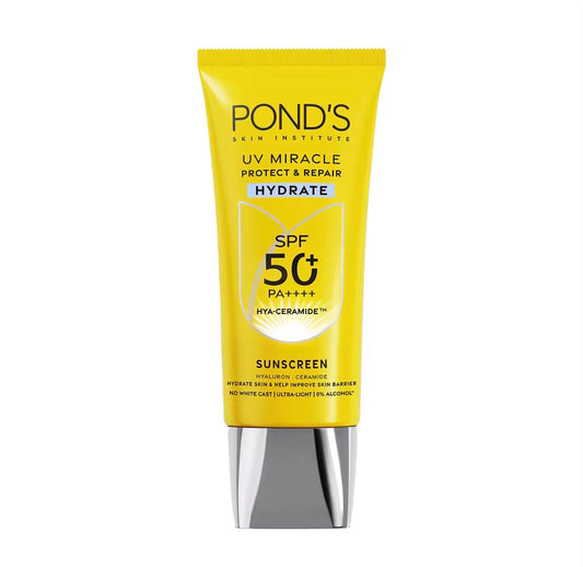 Ponds UV Miracle Protect & Repair HYDRATE Sunscreen SPF50+ PA++++ | 30g