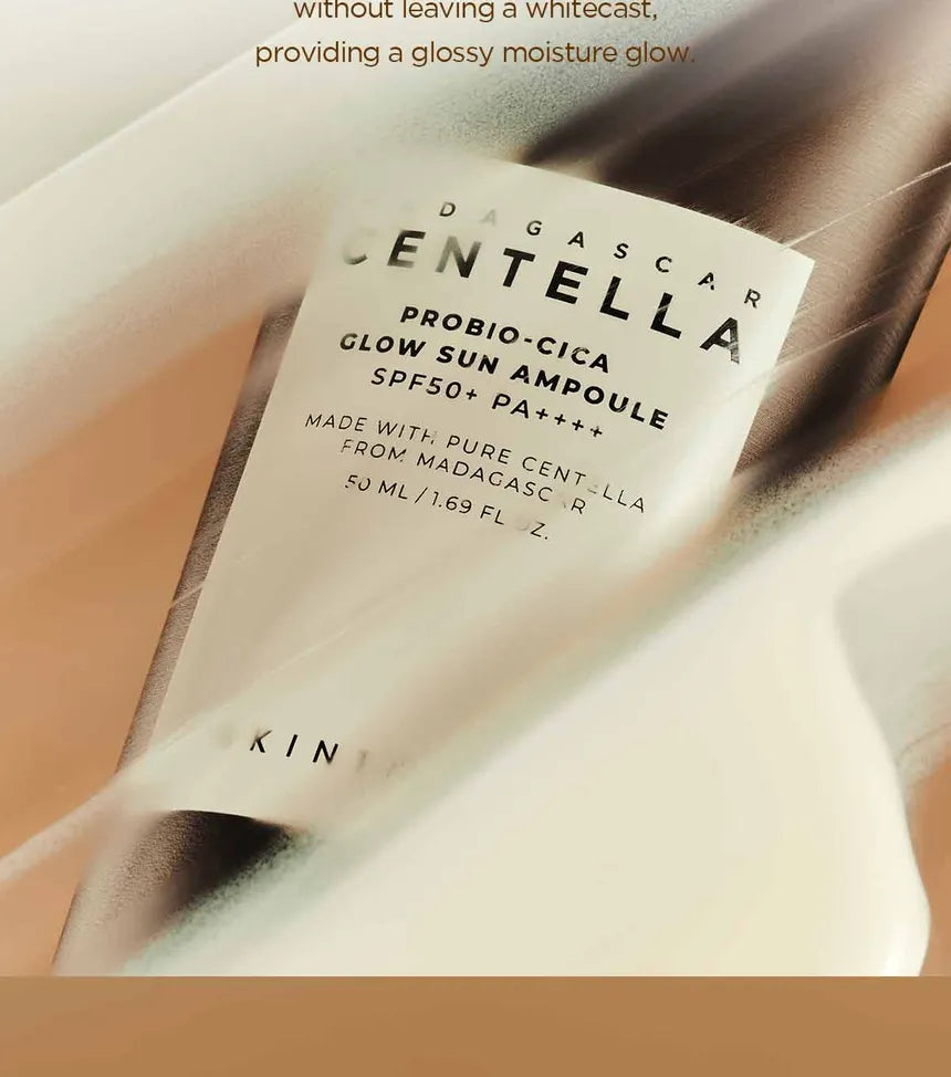 Centella Madagascar probio cica glow sun ampoule 50ml SKIN1004