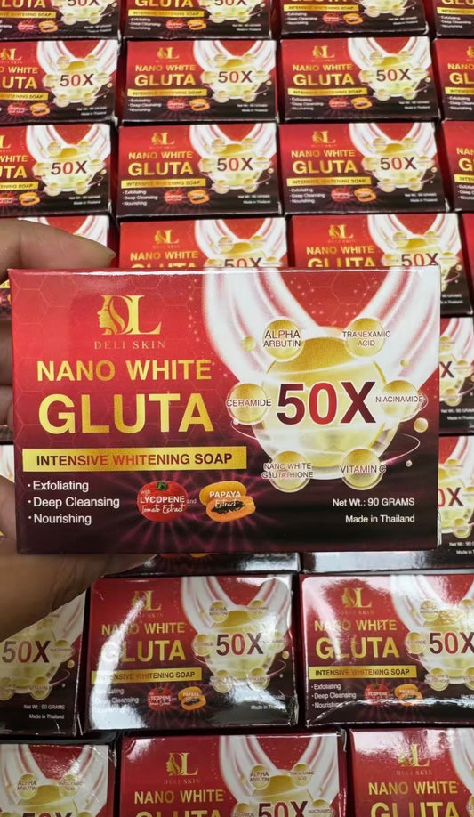 Deli Skin Nano White Gluta Intensive Whitening Soap | 50X | 90g