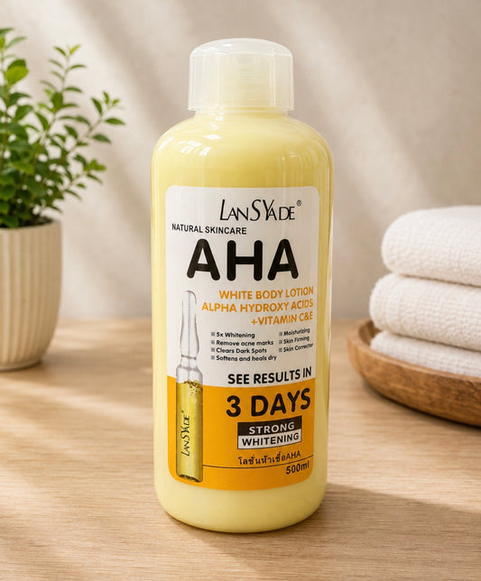 Lansyade AHA White Body Lotion – 500ml