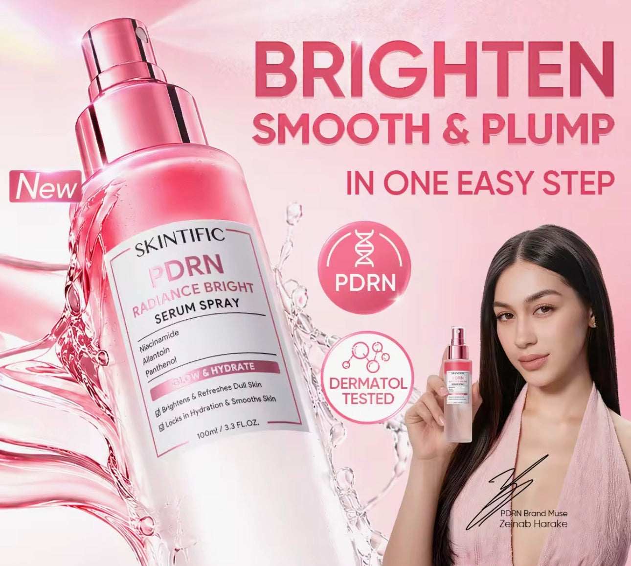 SKINTIFIC PDRN Radiance Bright Serum Spray | 100ml