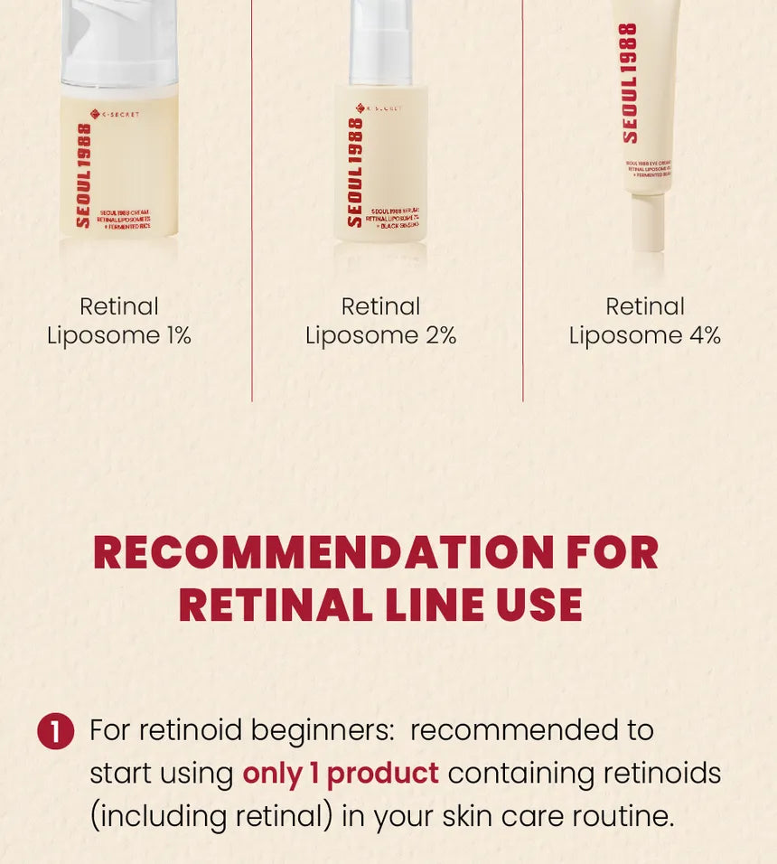 SEOUL 1988 Cream : Retinal Liposome 1% + Fermented Rice - KSECRET