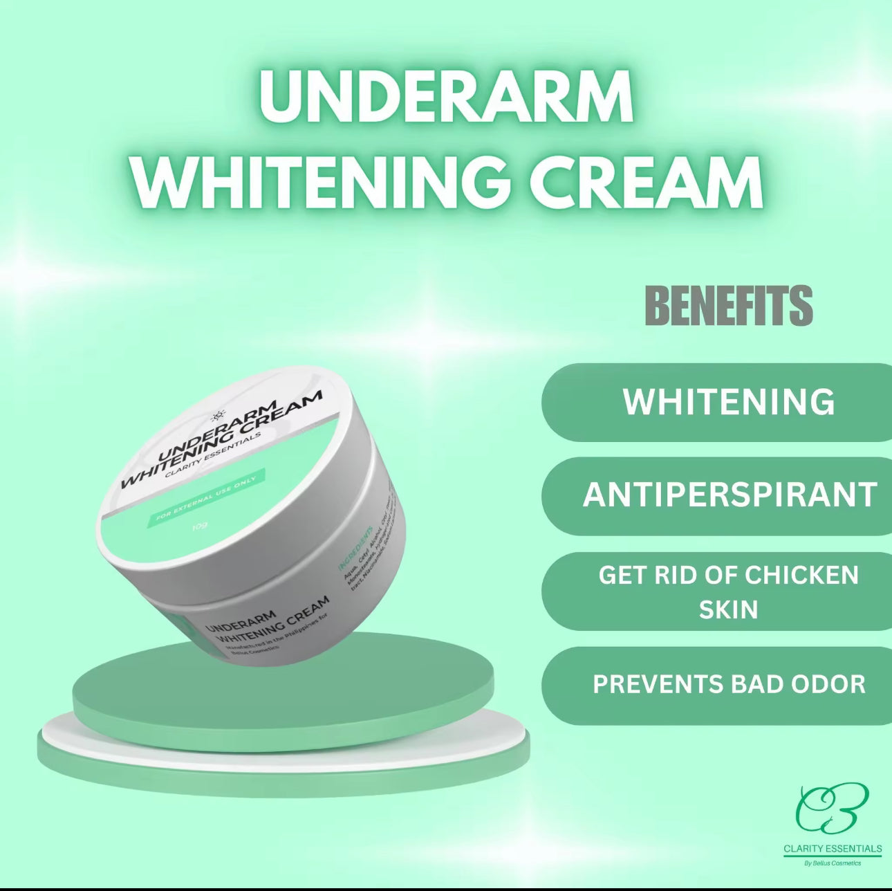 Underarm Whitening Cream | Clarity Essentials