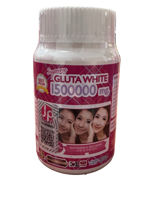 Supreme Gluta White 1,500,000mg Capsules| 💯 Authentic from Thailand 🇹🇭