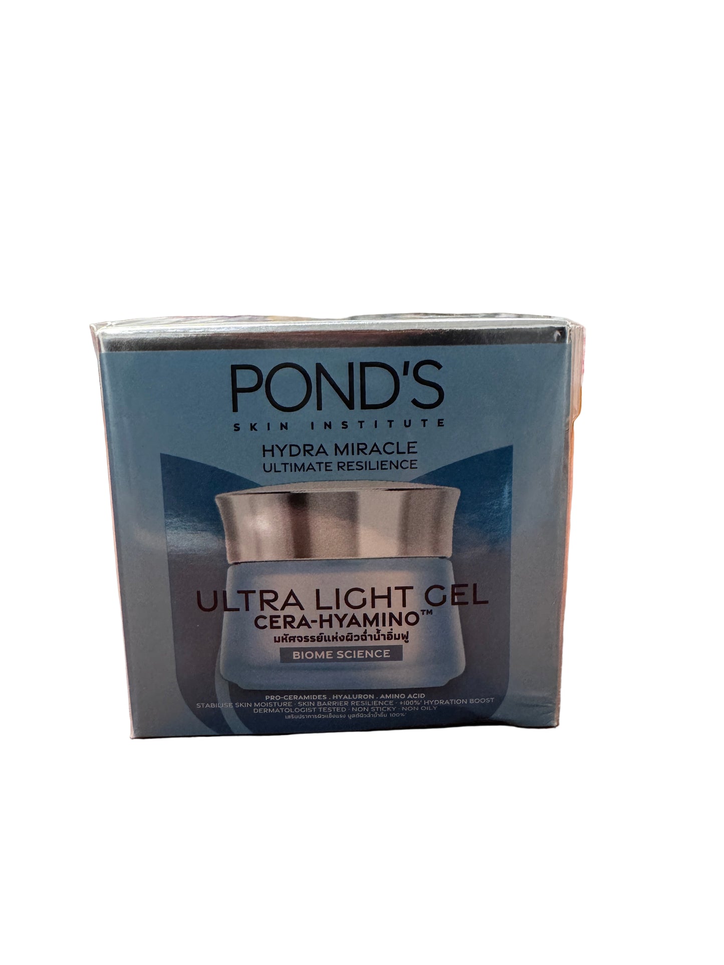 Pond’s Hydra Miracle Ultimate Resilience | Ultra Light Gel Cera-Hyamino | Biome Science | 50g