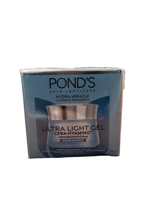 Pond’s Hydra Miracle Ultimate Resilience | Ultra Light Gel Cera-Hyamino | Biome Science | 50g