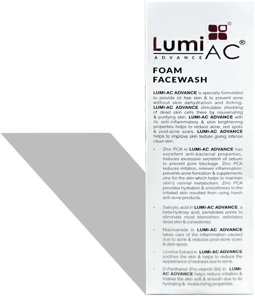 Lumi‑AC Advance Foam Facewash 100ml