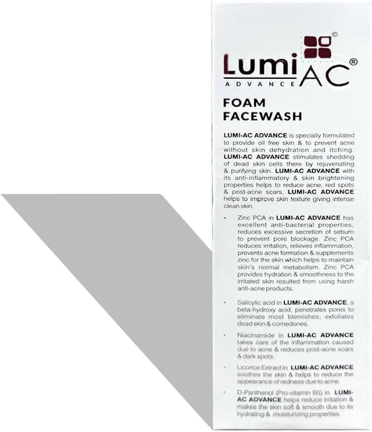 Lumi‑AC Advance Foam Facewash 100ml
