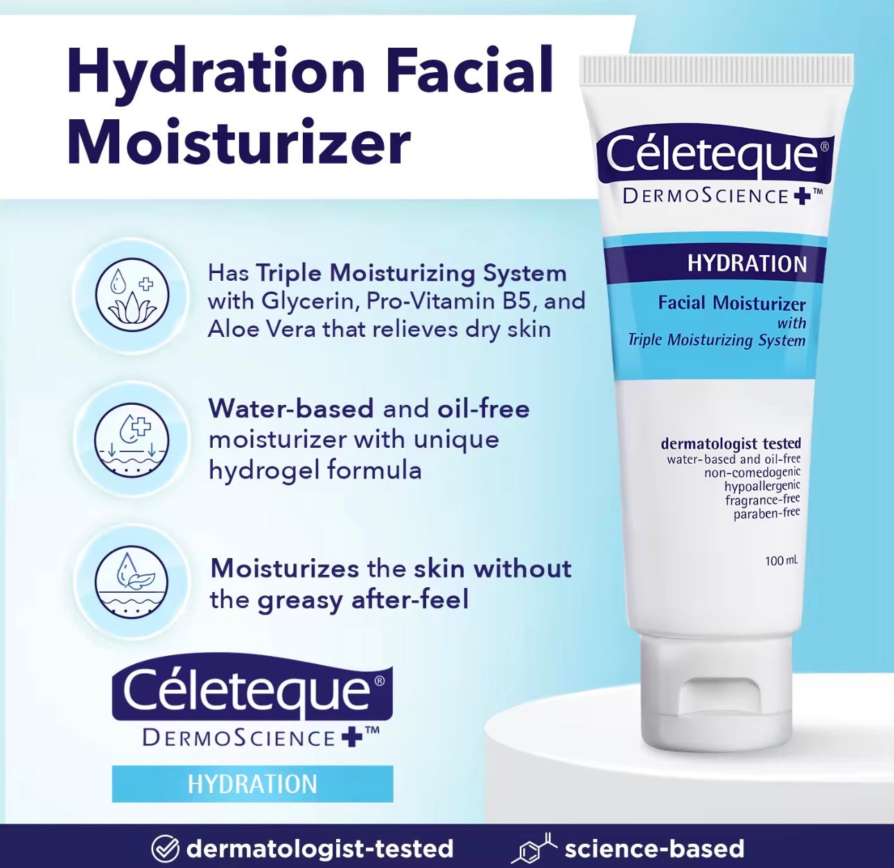 Céleteque Hydration Facial Moisturizer | 100ml