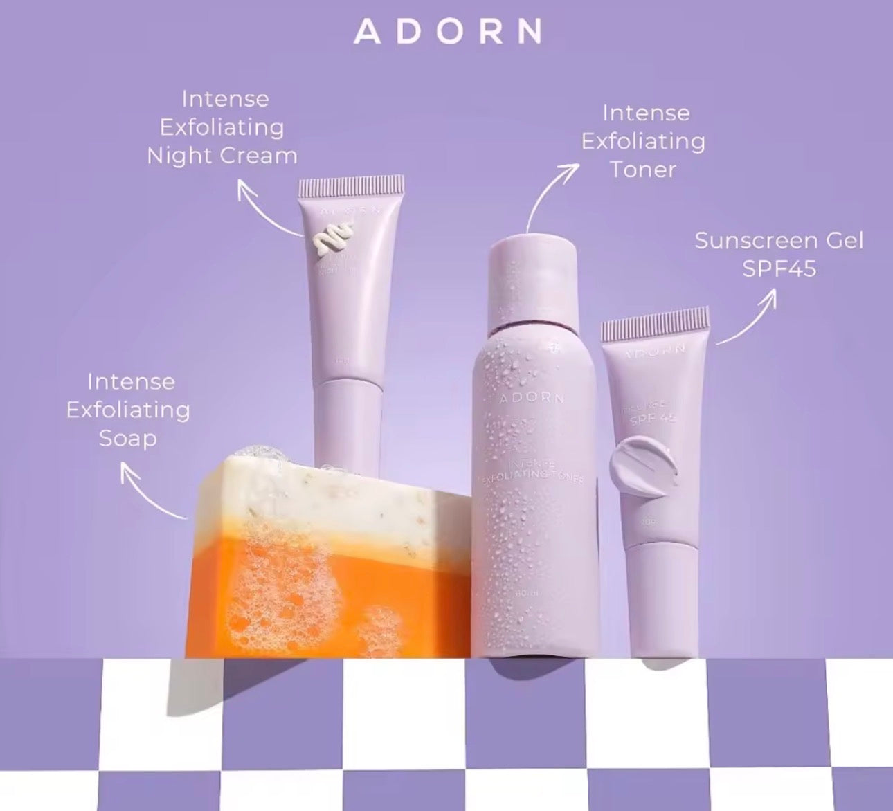 ADORN Intense Exfoliating Set | Rejuvenating set