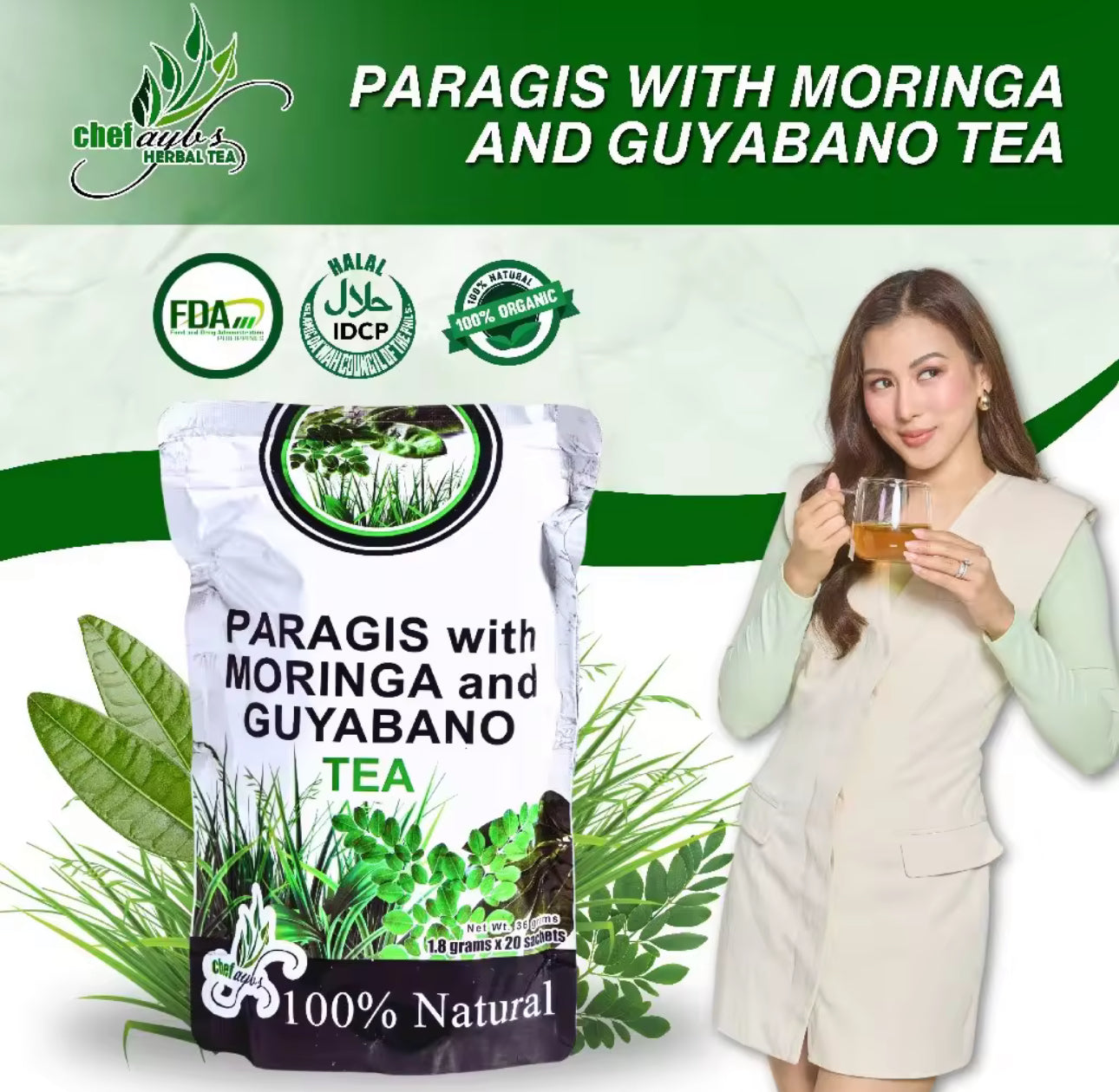 Chef Ayb’s Paragis with Moringa and Guyabano Tea