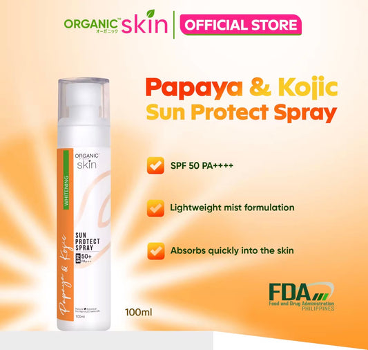 Organic Skin Papaya & Kojic Sun Protect Spray SPF50 PA++++ | 100ml