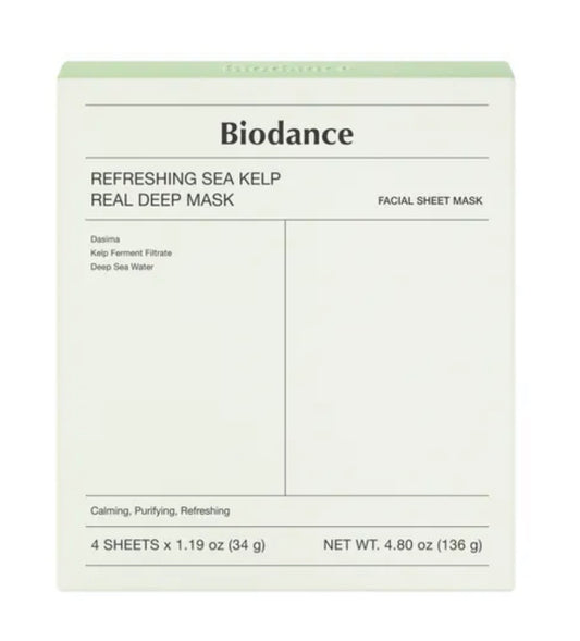 Biodance Refreshing Sea Kelp Real Deep Mask | 4Sheets | 136g | authentic from Korea