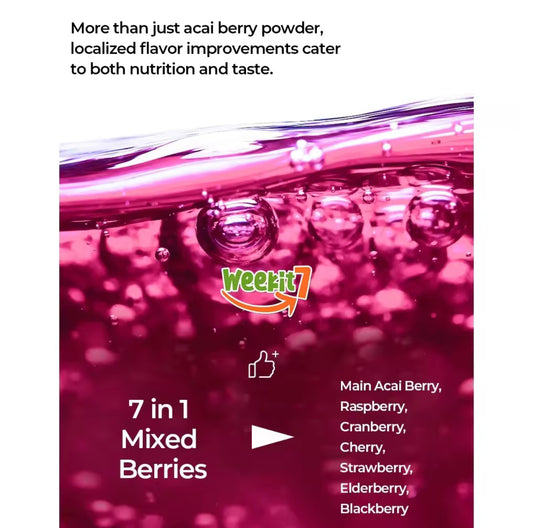 Weekit7 Acai Berry Beauty Powdered Drink