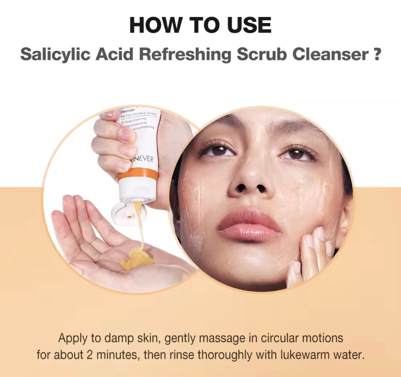 SKINEVER Salicylic Acid Refreshing Scrub Cleanser | 80ml