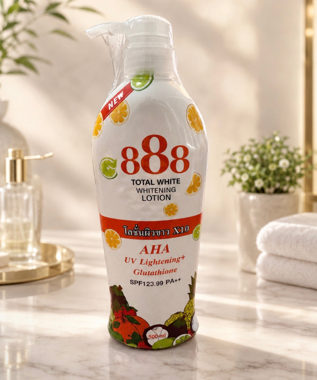 888 Total White Whitening Lotion | 500ml
