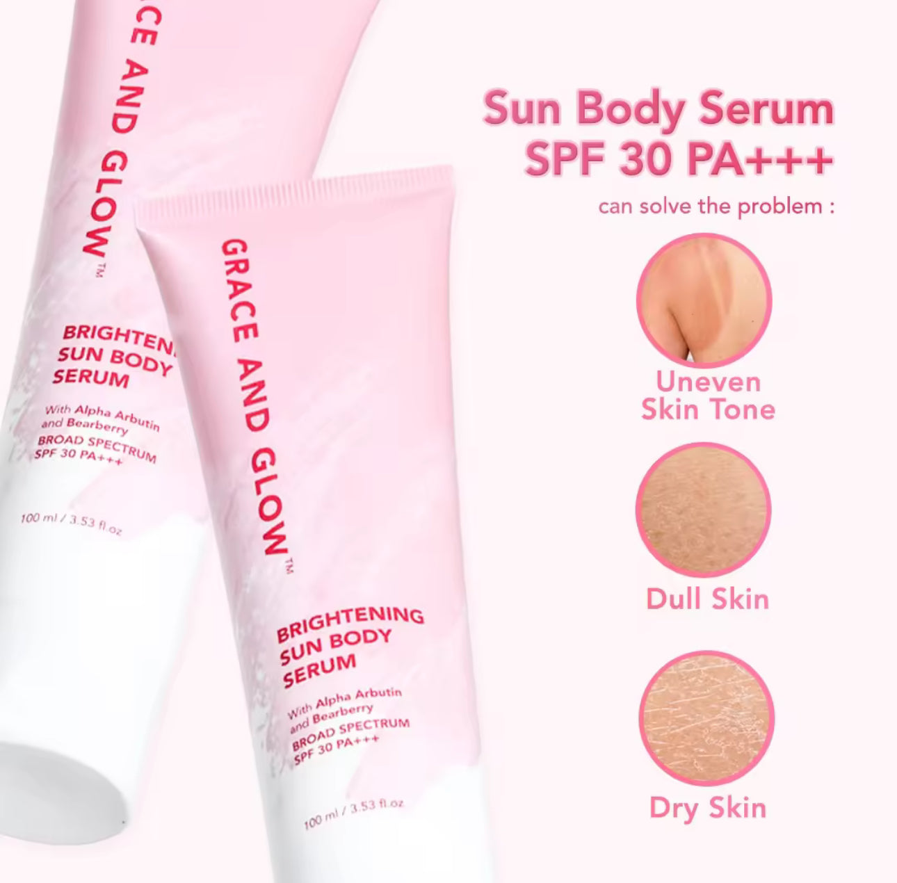 Grace & Glow Brightening Sun Body Serum SPF 30 PA+++ | 100ml