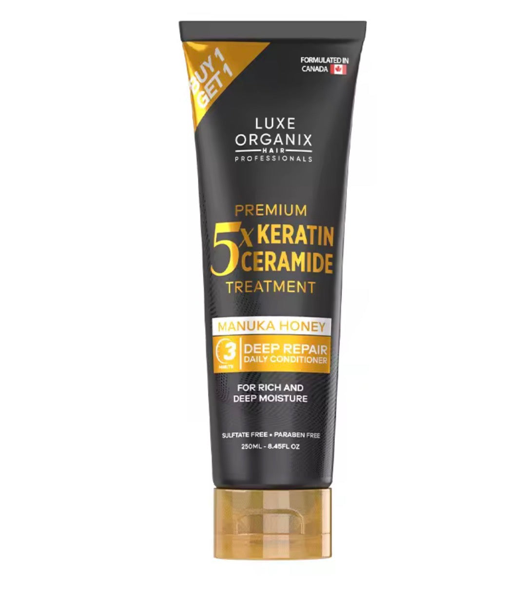 Luxe Organix Premium 5X Keratin Ceramide Treatment | 250mlx2
