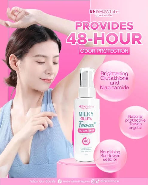 Keisha White Milky Gluta Tawas 60ml