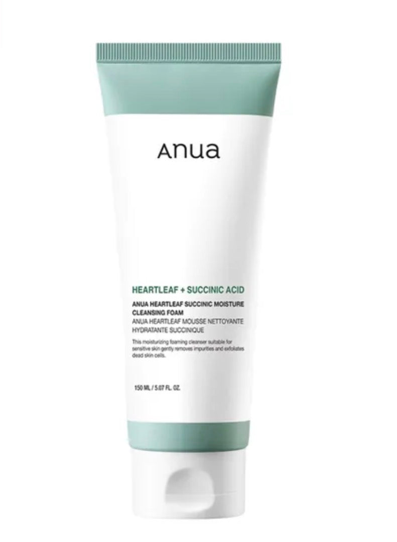 ANUA Heartleaf + Succinic Acid Moisture Cleansing Foam | 150ml