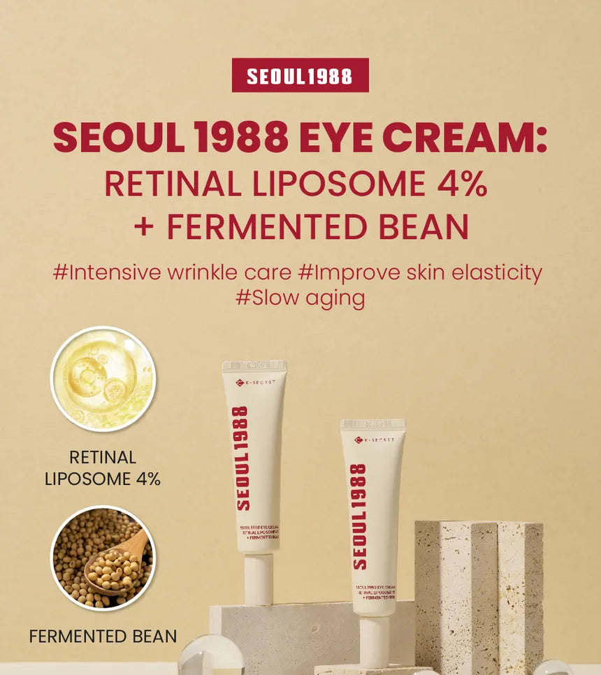 SEOUL 1988 Eye Cream : Retinal Liposome 4% + Fermented Bean - KSECRET 30ml