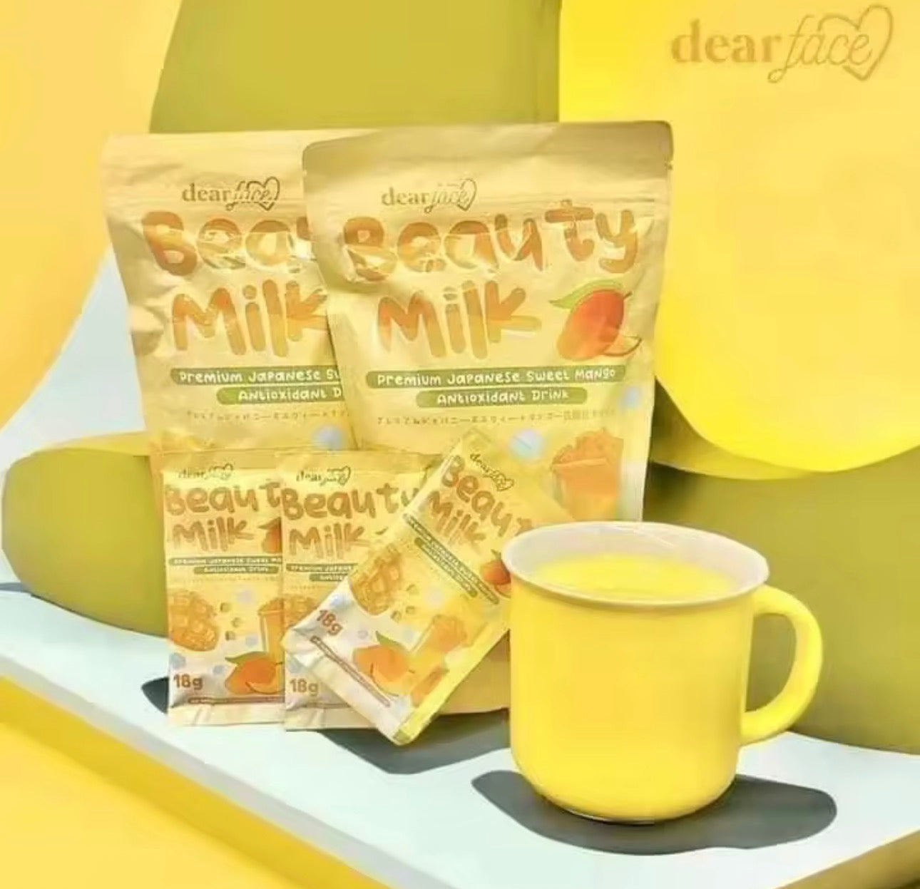 Dear Face Beauty Milk Premium Japanese Sweet Mango Antioxidant Drink