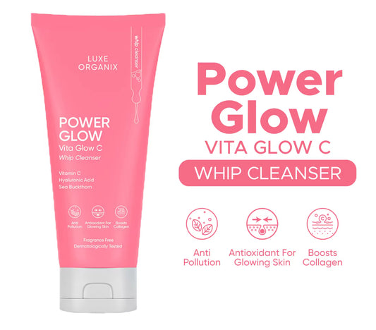 Luxe Organix Power Glow Vita Glow C Whip Cleanser | 150g