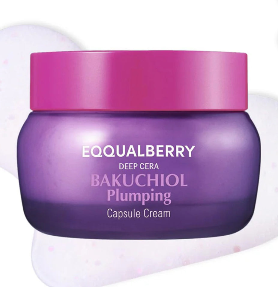 Eqqualberry Deep Cera Bakuchiol Plumping Capsule Cream | 50ml  | Authentic from Korea
