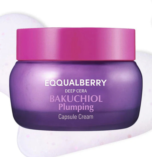 Eqqualberry Deep Cera Bakuchiol Plumping Capsule Cream | 50ml  | Authentic from Korea