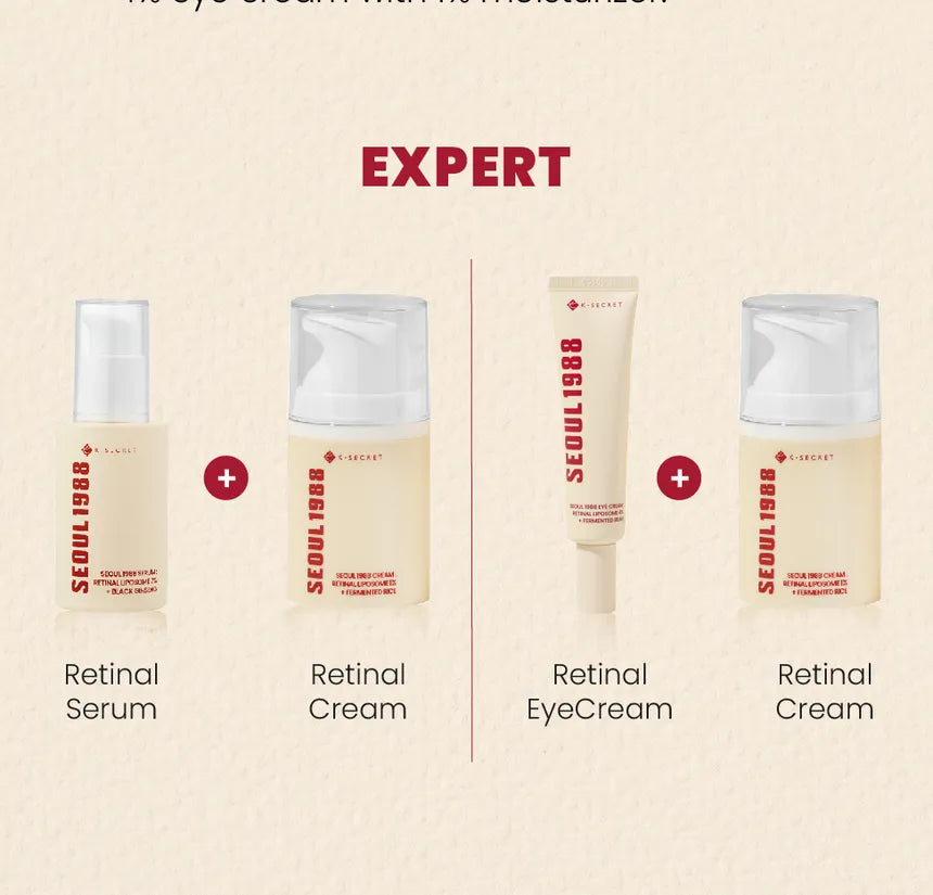 SEOUL 1988 Eye Cream : Retinal Liposome 4% + Fermented Bean - KSECRET 30ml