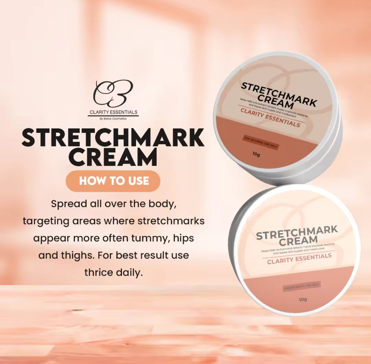 Stretchmark Cream 150g | Clarity Essentials