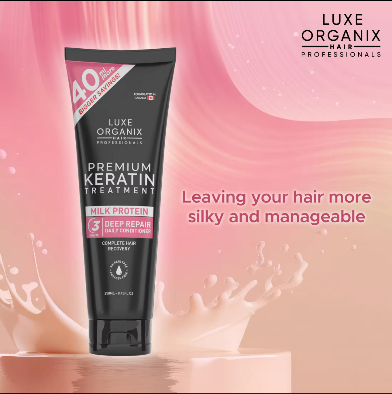 Luxe Organix Premium Keratin | Deep Repair Treatment 250ml