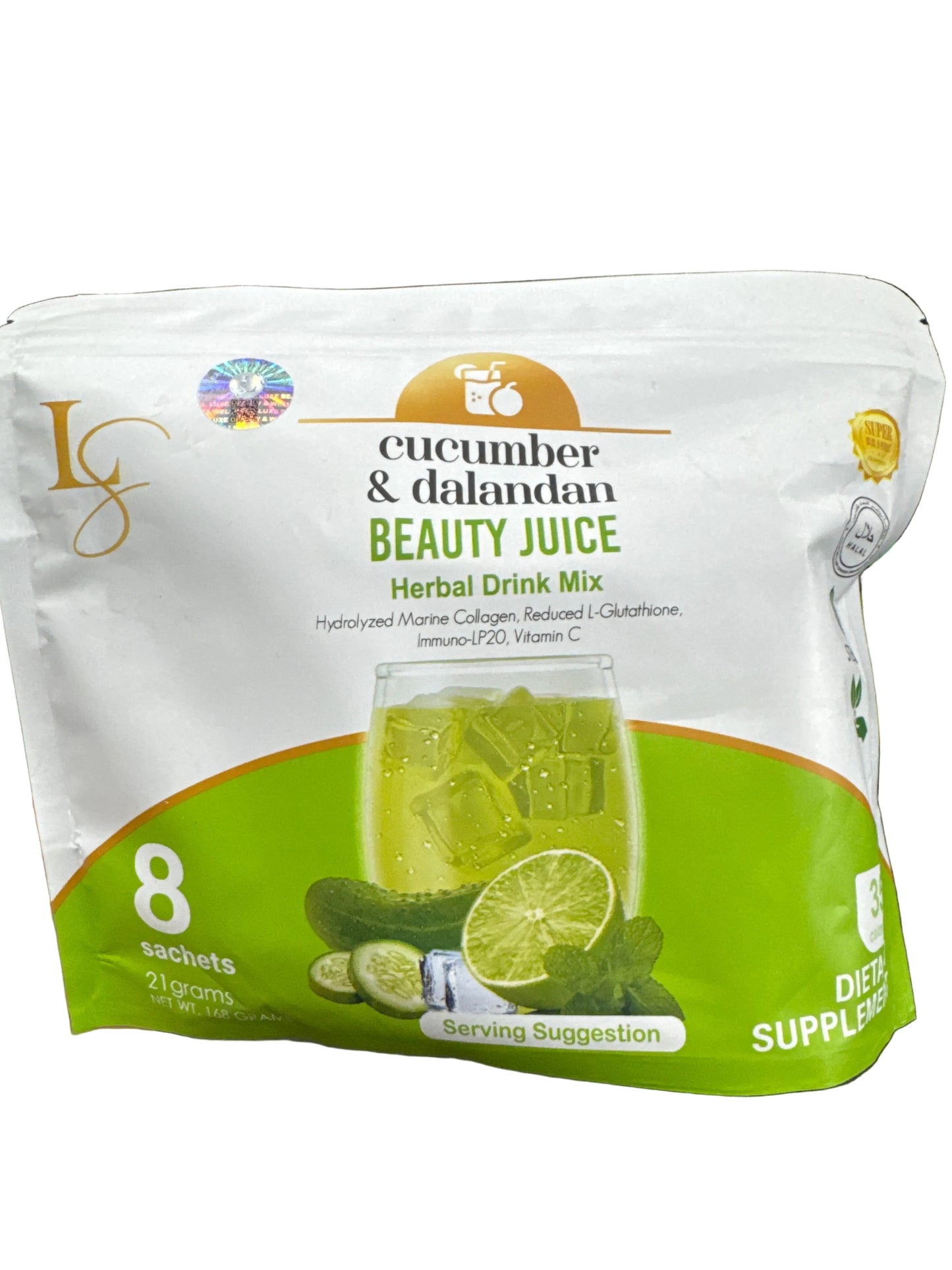 Luxe Slim Cucumber &Dalandan BeautyJuice 21gx8
