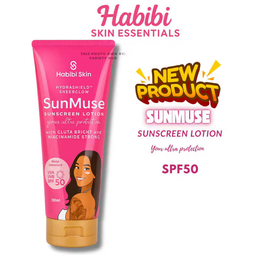 Habibi Skin SunMuse Sunscreen Lotion SPF50 – 200ml