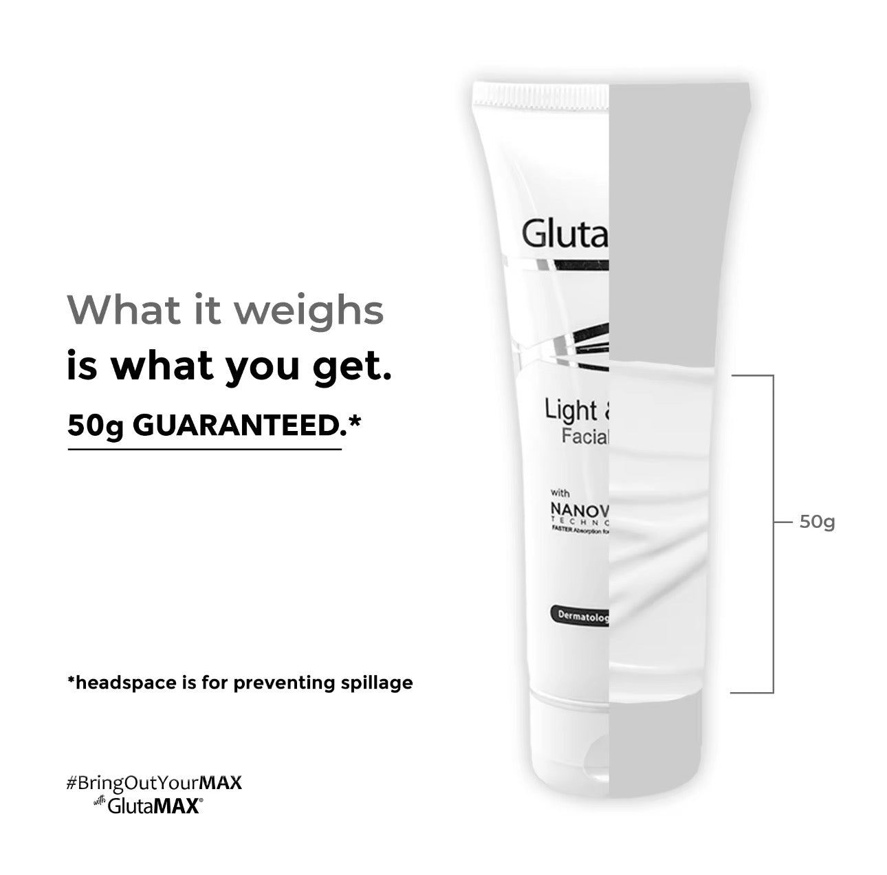 GlutaMAX Light & Firm Facial Wash | 50g