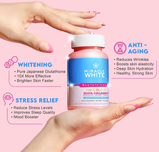 Miracle White Pure Glow Gluta + Collagen | 30capsules