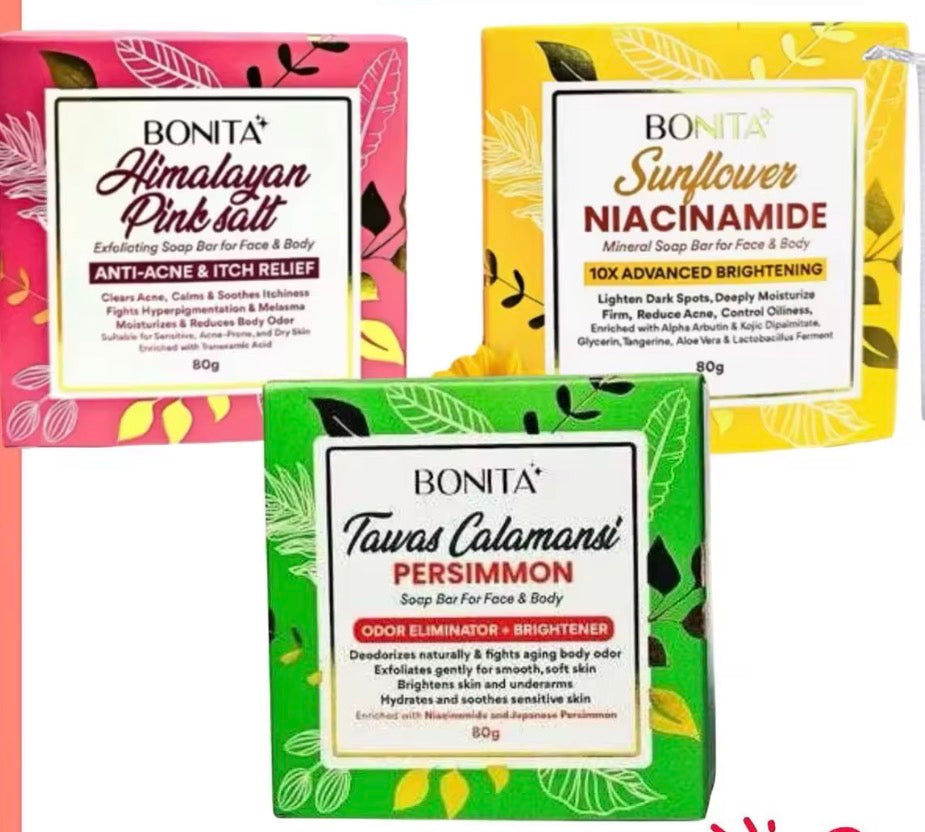 Bonita Himalayan Pink Soap | Tawas Calamansi | Sunflower Niacinamide |