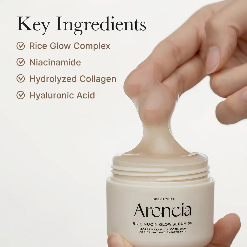 Arencia Rice Mucin Glow Serum 30 | authentic from Korea