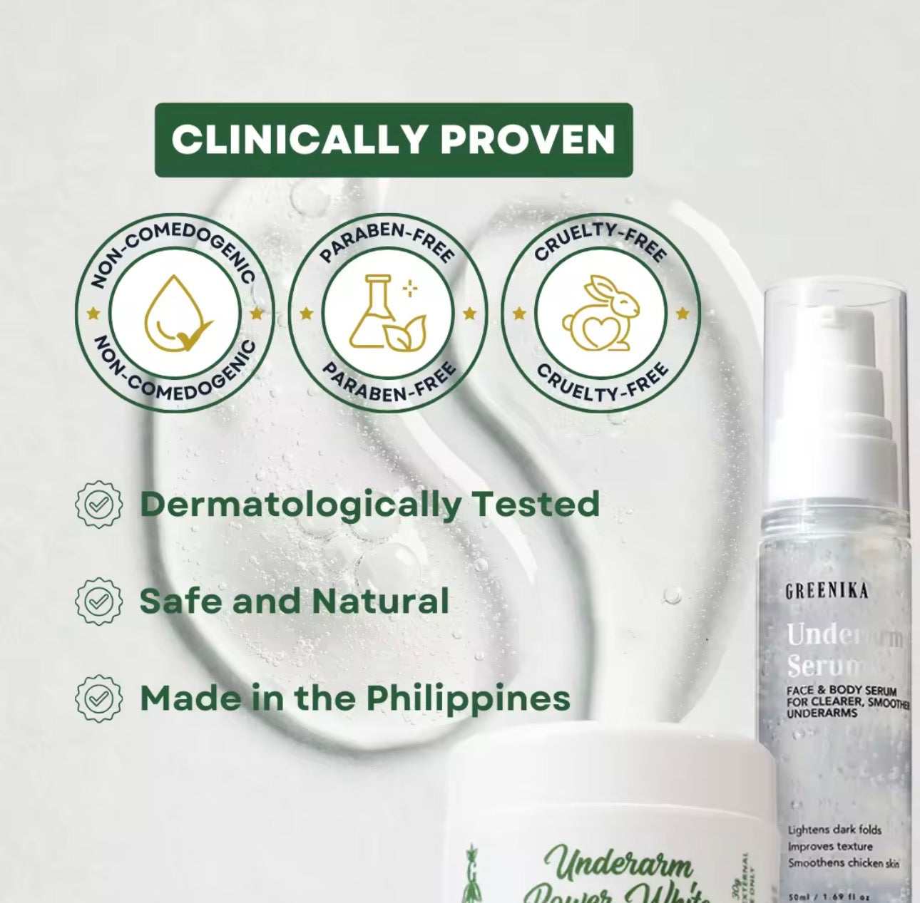 Greenika 10X Underarm Brightening DUO | 30g| 50ml