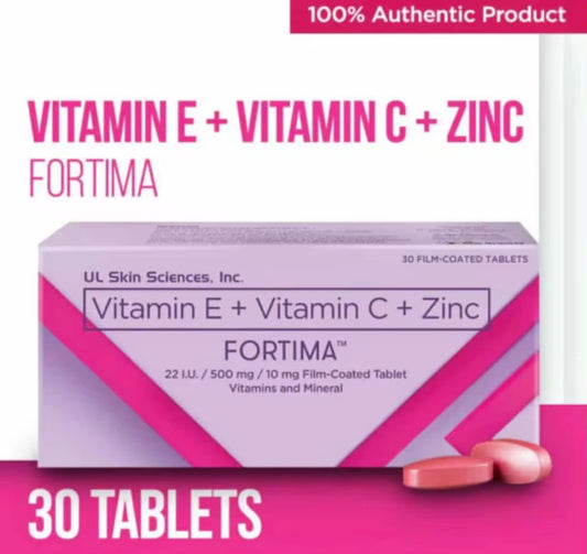 Fortima Vitamin E + Vitamin C + Zinc 30 Tablets