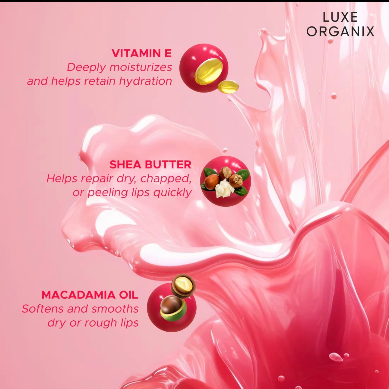 LUXE ORGANIX Soft Lips Exfoliating Lip Scrub | Soothing Lip Sleeping Mask |15g