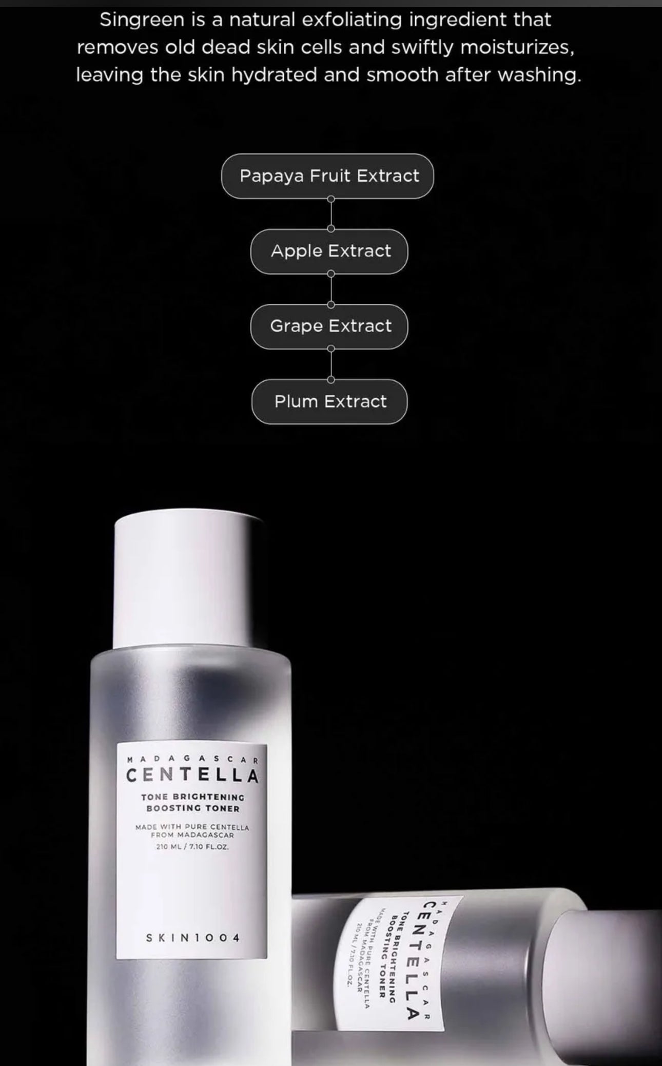 Centella Tone Brightening Boosting Toner |210ml | SKIN1004 Madagascar | Authentic from Korea