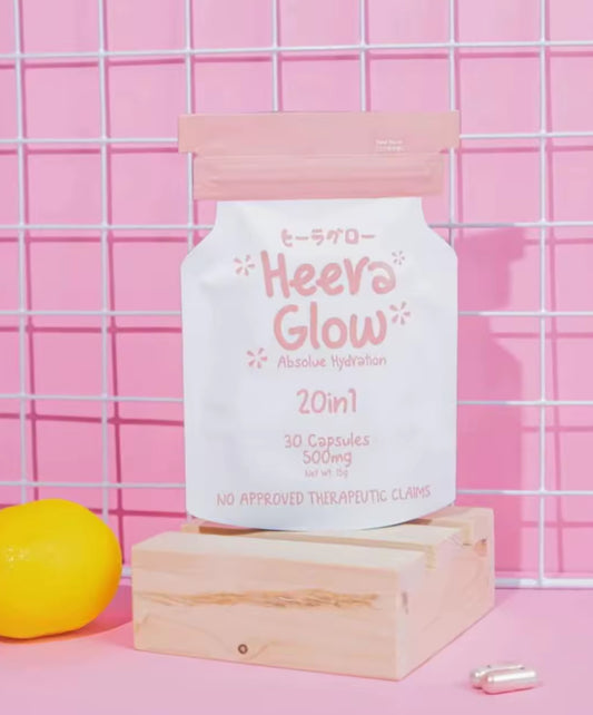 Heera Glow 20in1 Absolue | Whitening Glutathione Capsule 500mg