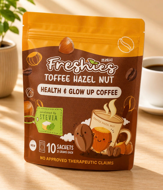 Freshies Toffee Hazelnut Health & Glow Up Coffee