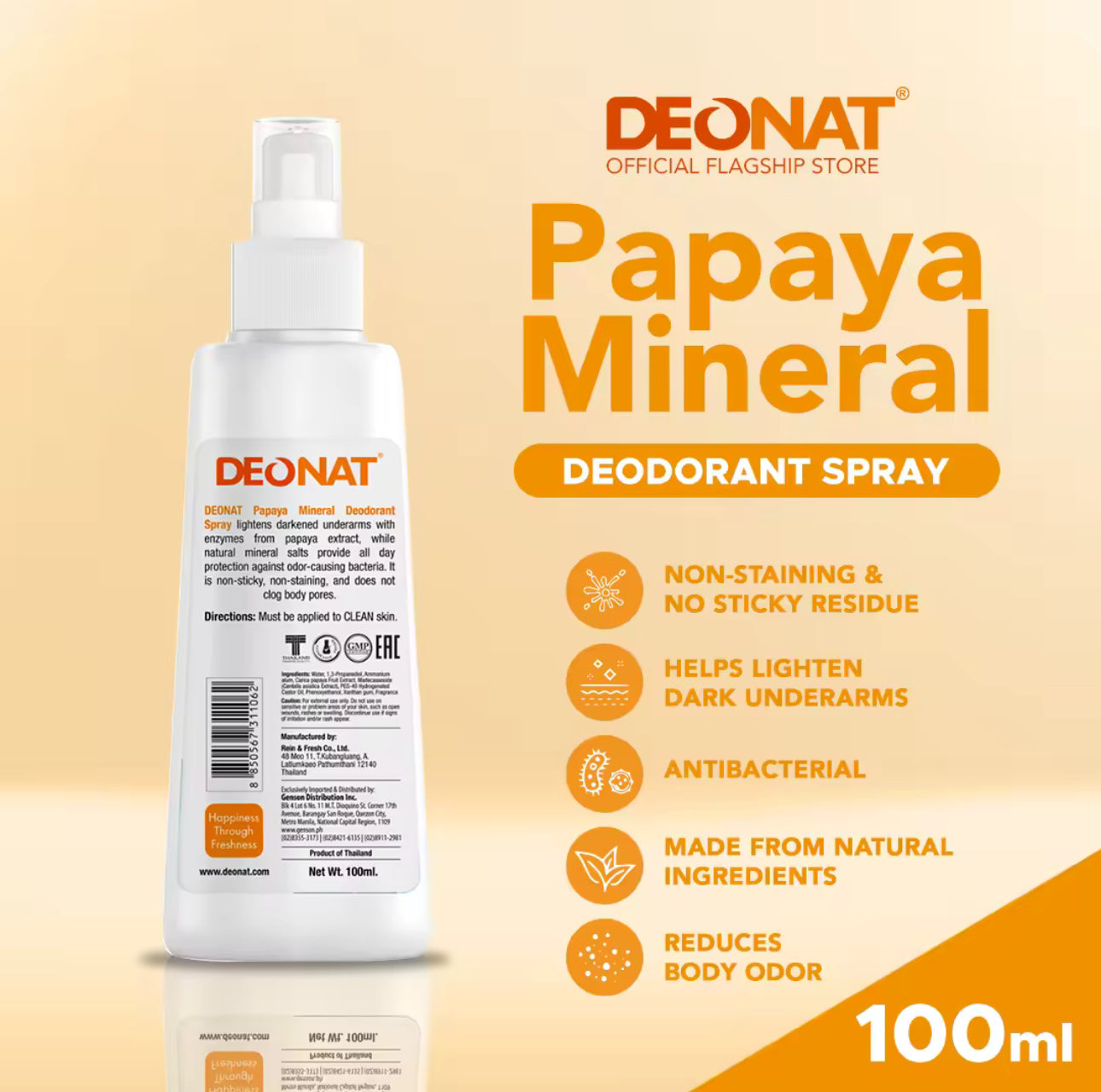 DEONAT PAPAYA DEODORANT SPRAY