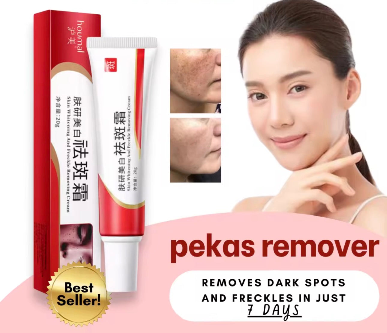 Pekas Whitening & Freckle Removing Cream