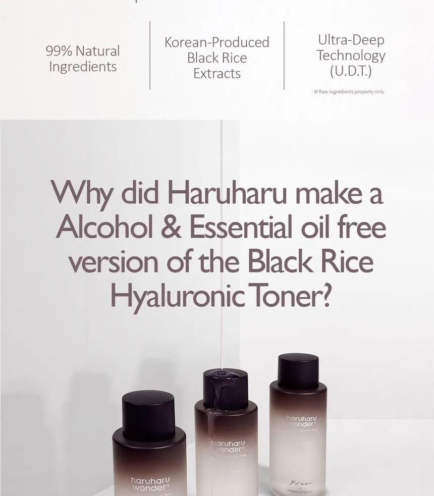 haruharu wonder - Black Rice Hyaluronic Toner Fragrance Free 150 ml